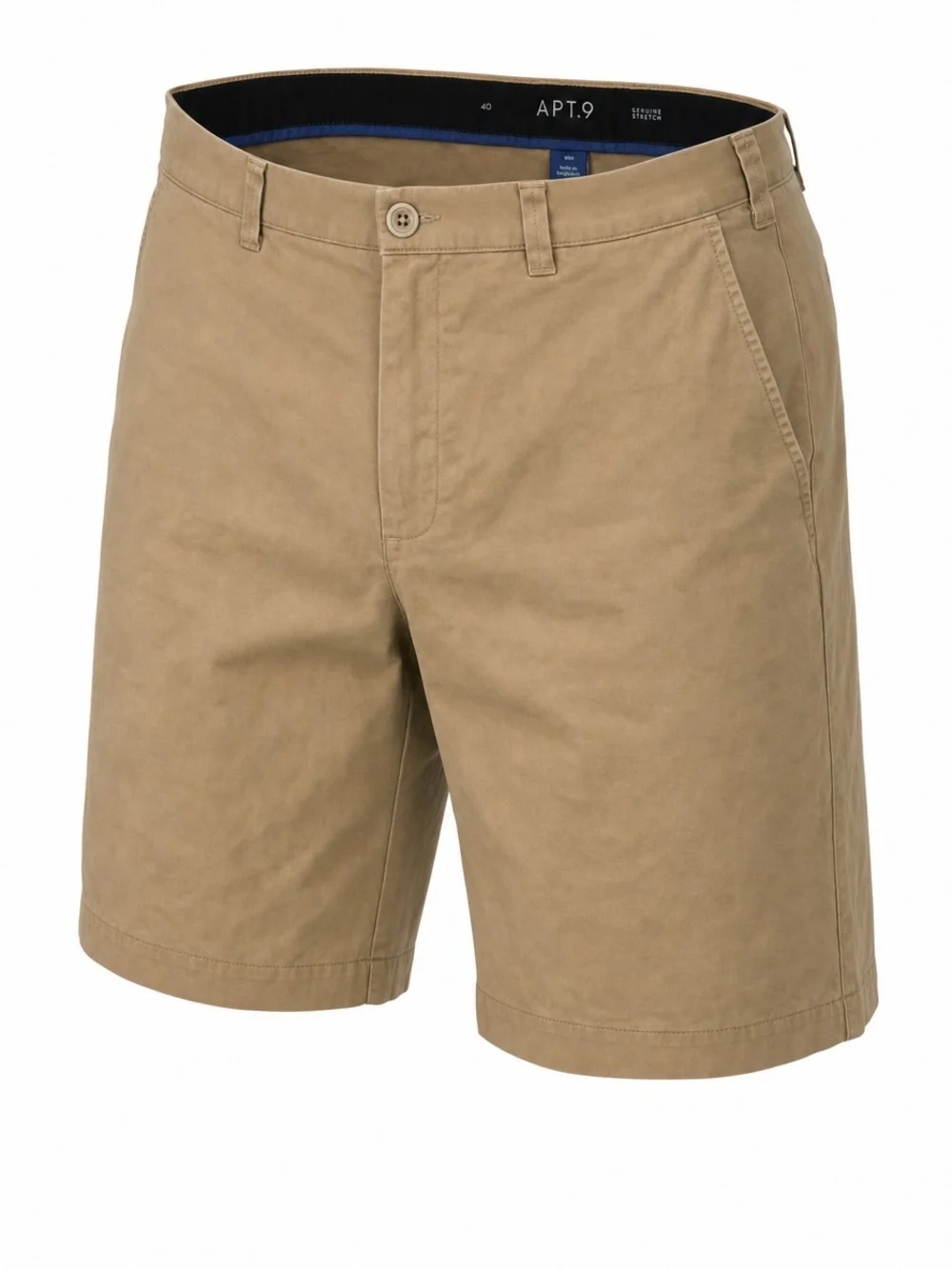 Apt 9 Premier Flex Men's Chino Shorts Tan Khaki Size 40